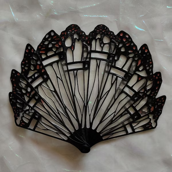 Butterfly hand fan